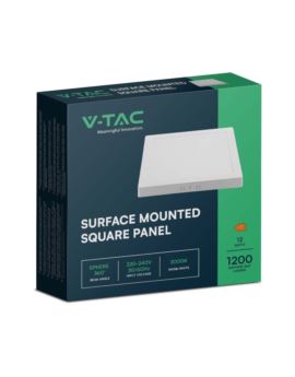 Panel V-TAC SKU10495 VT-60012 3000K 12W 1200lm