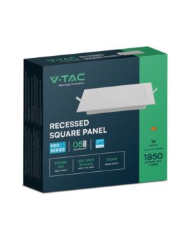 Panel SKU104881 VT-61018SQ-S 6500K 18W 1980lm