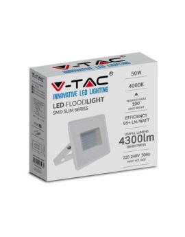 Projektor V-TAC SKU215963 VT-4051 6500K 50W 4300lm