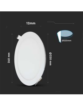 Panel V-TAC SKU216423 VT-2207RD-N 4000K 22W 2265lm