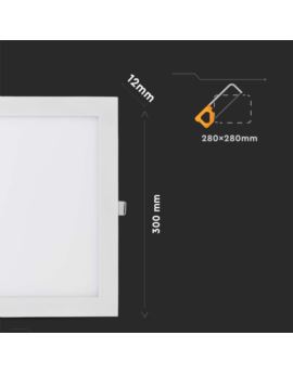 Panel V-TAC SKU216431 VT-3107SQ-N 6400K 30W 3820lm
