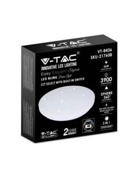 Plafon V-TAC SKU217608 VT-8436-S-N 3000K-6400K 36W