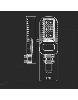 Oprawa V-TAC SKU21958 VT-54ST 4000K 50W 6850lm