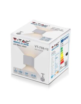 Oprawa V-TAC SKU218528 VT-759-12-W 4000K 11W 1360l
