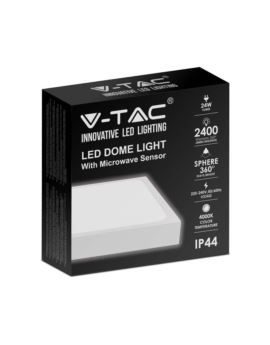 Plafon V-TAC SKU7667 VT-8624SW-SQ 4000K 24W 2400lm
