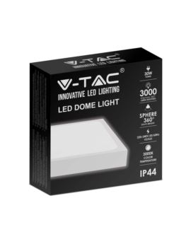 Plafon V-TAC SKU7630 VT-8630W-SQ 3000K 30W 3000lm