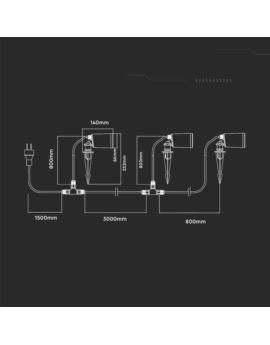 Oprawa V-TAC SKU3015 VT-5168 RGB+3000K-6500K 7W 52