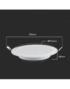 Panel V-TAC SKU78551 VT-61003RD-S 3000K 3W 330lm