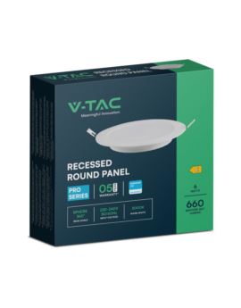 Panel V-TAC SKU78581 VT-61006RD-S 3000K 6W 660lm