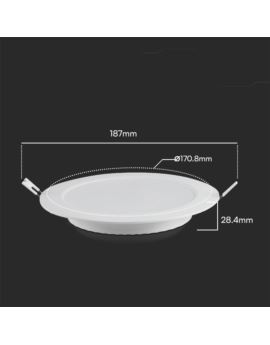 Panel V-TAC SKU78611 VT-61012RD-S 3000K 12W 1200lm