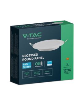 Panel V-TAC SKU78611 VT-61012RD-S 3000K 12W 1200lm