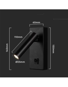 Oprawa V-TAC SKU10287 VT-402 4000K 2W 150lm