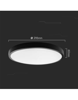 Plafon V-TAC SKU76361 VT-8624B 3000K 24W 2500lm