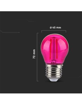 Żarówka V-TAC SKU217410 VT-2132 Kolor Różowy 2W 60