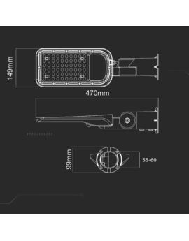 Oprawa V-TAC SKU2120424 VT-59ST 4000K 50W 5740lm