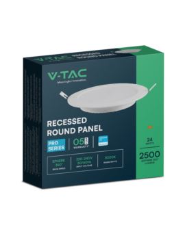 Panel V-TAC SKU78671 VT-61024RD-S 3000K 24W 2500lm