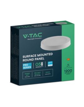 Panel V-TAC SKU78751 VT-60012RD-S 6500K 12W 1200lm