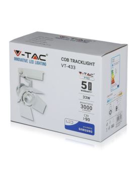 Oprawa V-TAC SKU370 VT-433-W 5000K 33W 2640lm