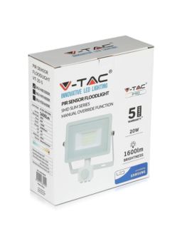Projektor V-TAC SKU449 VT-20-S-B 4000K 20W 1600lm