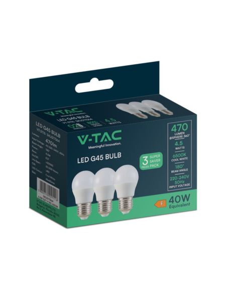 Żarówka V-TAC SKU217362 VT-2176 2700K 4,5W 470lm
