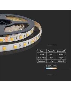 Taśma V-TAC SKU2897 VT-2835 120 3000K-6500K 14W 15