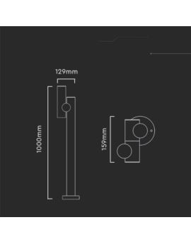Słupek V-TAC SKU23052 VT-1187 4000K 4W 390lm