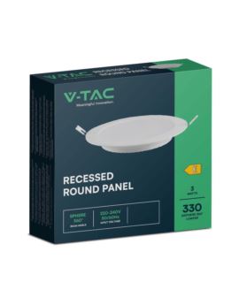 Panel V-TAC SKU7857 VT-61003 6500K 3W 330lm