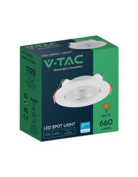 Oczko V-TAC SKU23184 VT-7007 6400K 7W 660lm
