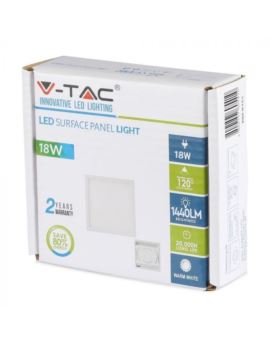 Panel V-TAC SKU4919 VT-1805SQ 3000K 18W 1500lm