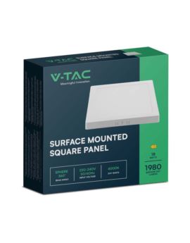 Panel V-TAC SKU10498 VT-61018 3000K 18W 1850lm