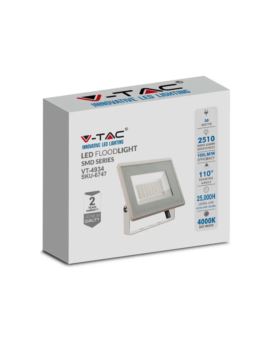 Projektor V-TAC SKU6747 VT-4934-W 4000K 30W 2510lm