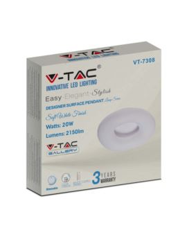 Oprawa V-TAC SKU213966 VT-7308 2700K-6400K 20W 215
