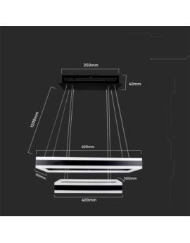 Oprawa V-TAC SKU213987 VT-101-2D-B-N 3000K 113W 63