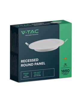 Panel V-TAC SKU7866 VT-61018 6500K 18W 1980lm