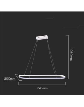 Oprawa V-TAC SKU10055 VT-7825 4000K 24W 2760lm