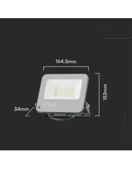Projektor V-TAC SKU23462 VT-44034 RGB+6500K 30W 23