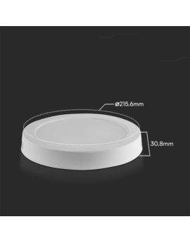 Panel V-TAC SKU78761 VT-60018RD-S 3000K 18W 1850lm