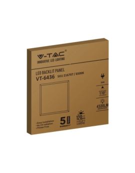 Panel V-TAC SKU216706 VT-6436 4000K 36W 4320lm