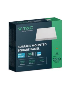 Panel V-TAC SKU105141 VT-60024SQ-S 3000K 24W 2500l