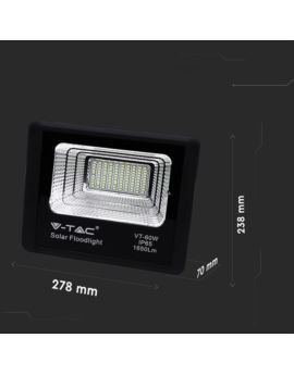 Projektor V-TAC SKU94010 VT-60W 6000K 20W 1650lm