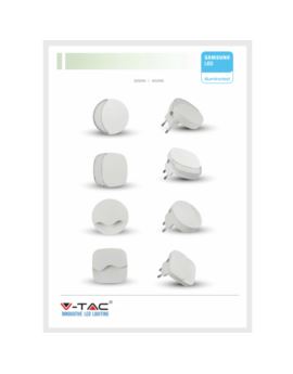Lampka V-TAC SKU507 VT-84-SQ 3000K 0,4W 10lm