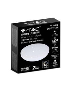 Plafon V-TAC SKU217602 VT-8412-S-N 3000K-6400K 12W