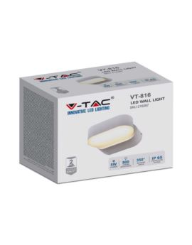 Kinkiet V-TAC SKU218287 VT-816-W-N 4000K 6W 800lm