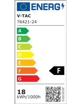 Plafon V-TAC SKU76421-24 VT-8618B 3000K 18W 1830lm