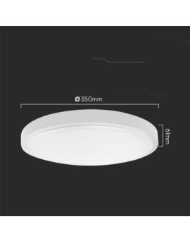 Plafon V-TAC SKU76641-24 VT-8624S 6500K 24W 2500lm