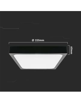 Plafon V-TAC SKU7643 VT-8618B-SQ 4000K 18W 1800lm