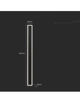 Oprawa V-TAC SKU6830 VT-11117-B 3000K 17W 2160lm