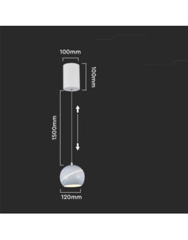 Oprawa V-TAC SKU8002 VT-7797 3000K 8,5W 850lm