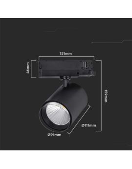 Oprawa V-TAC SKU10281 VT-4235 4000K 35W 3000lm