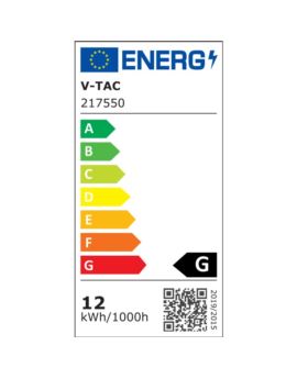 Oprawa V-TAC SKU217550 VT-857-G 3000K 12W 875lm
